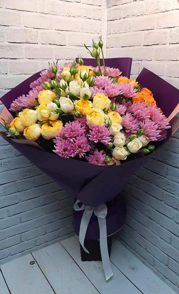 Букет цветов из: Хризантемы и Розы в Варнавино