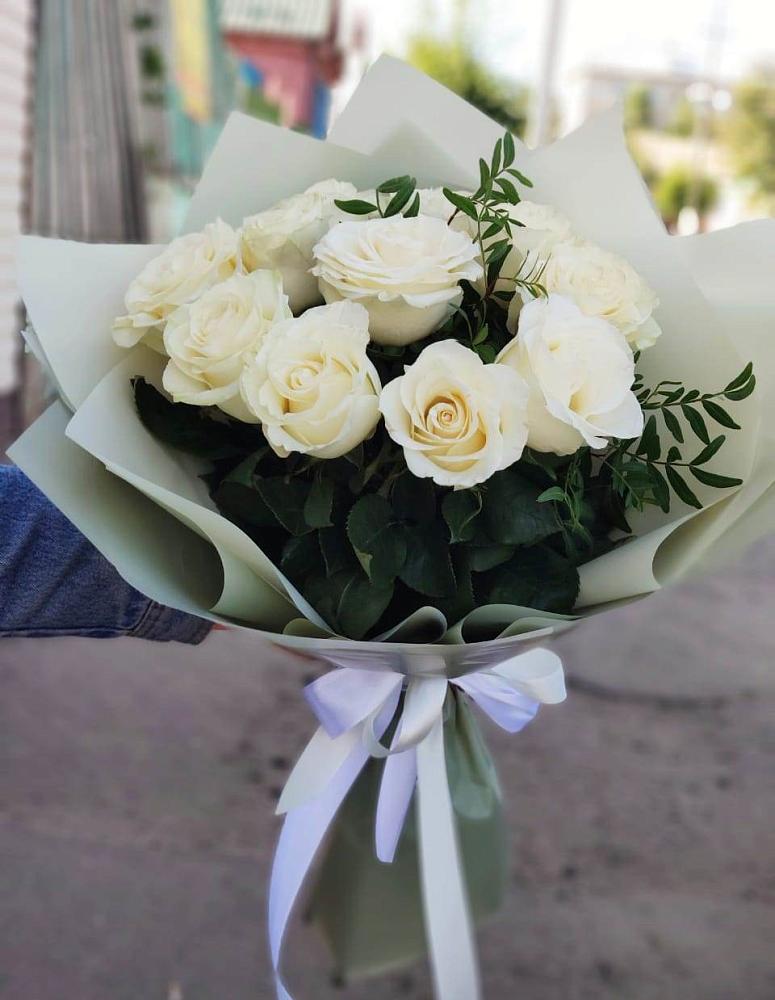 Букет Белые розы Проуд в Варнавино