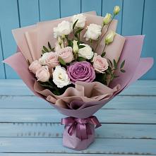 Букет цветов из:  Розы и Лизиантусы в Варнавино