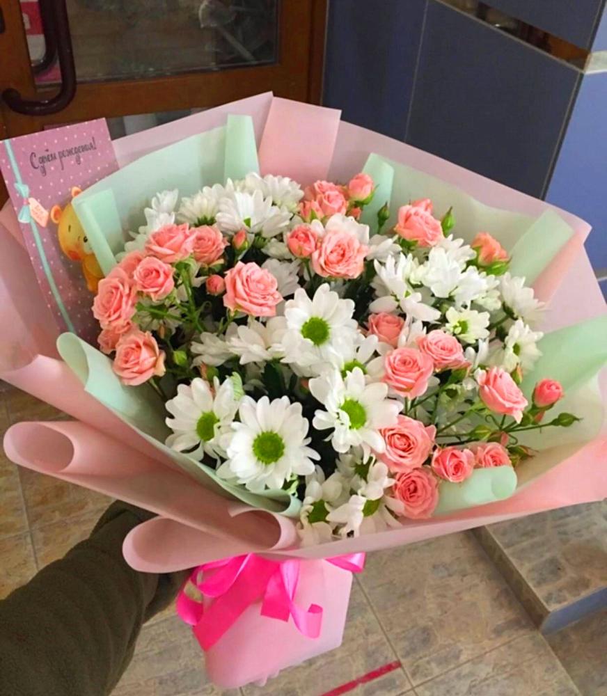 Букет цветов из: Розы и Хризантемы в Варнавино