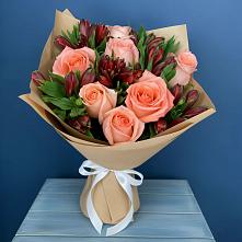 Букет цветов из:  Розы и Альстромерии #REPLACE_PRED# Варнавино