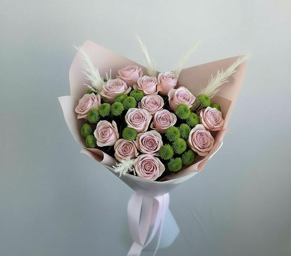 Букет цветов из: Розы и Хризантемы в Варнавино