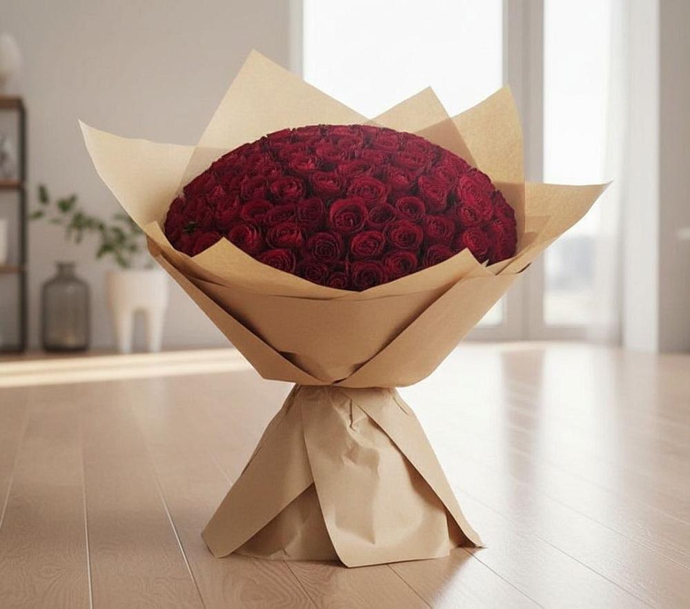 Букет 101 Красная роза в Варнавино
