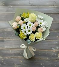 Букет цветов из:  Альстромерии, Розы и Хризантемы в Варнавино