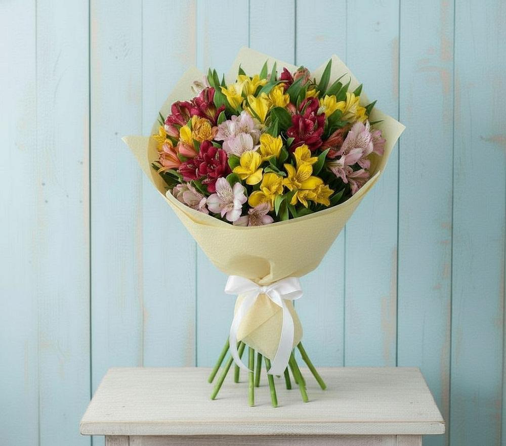 Букет цветов из: Альстромерии в Варнавино