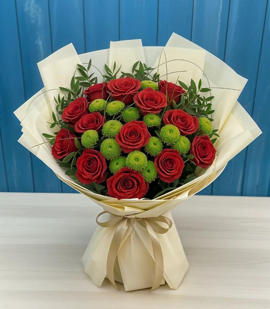 Букет цветов из: Розы и Хризантемы в Варнавино