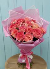 Букет 15 Розовых роз Равель в Варнавино
