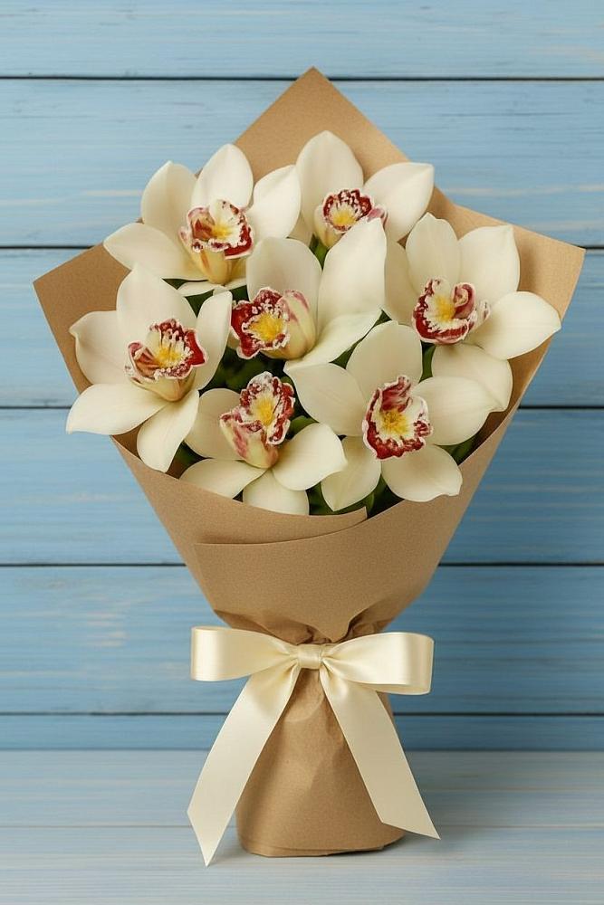 Букет цветов из: Орхидеи и Розы в Варнавино