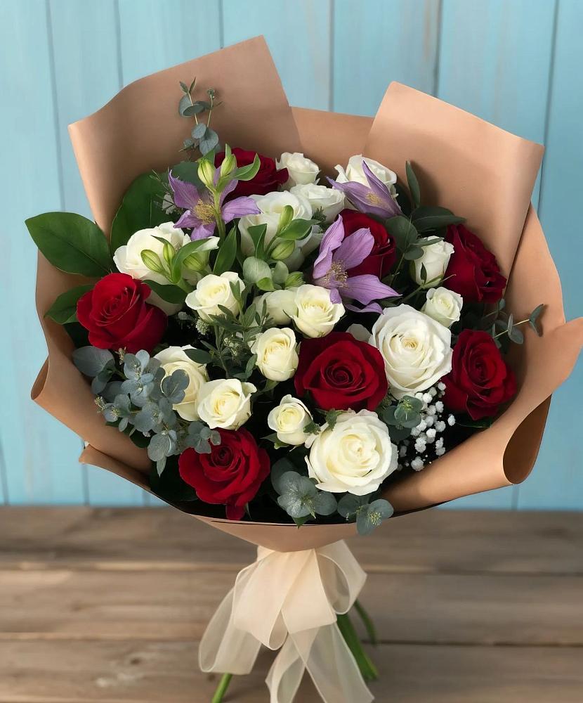 Букет цветов из: Розы и Альстромерии в Варнавино
