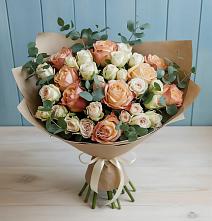 Букет цветов из:  Альстромерии и Розы #REPLACE_PRED# Варнавино