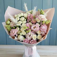 Букет цветов из:  Альстромерии и Розы #REPLACE_PRED# Варнавино
